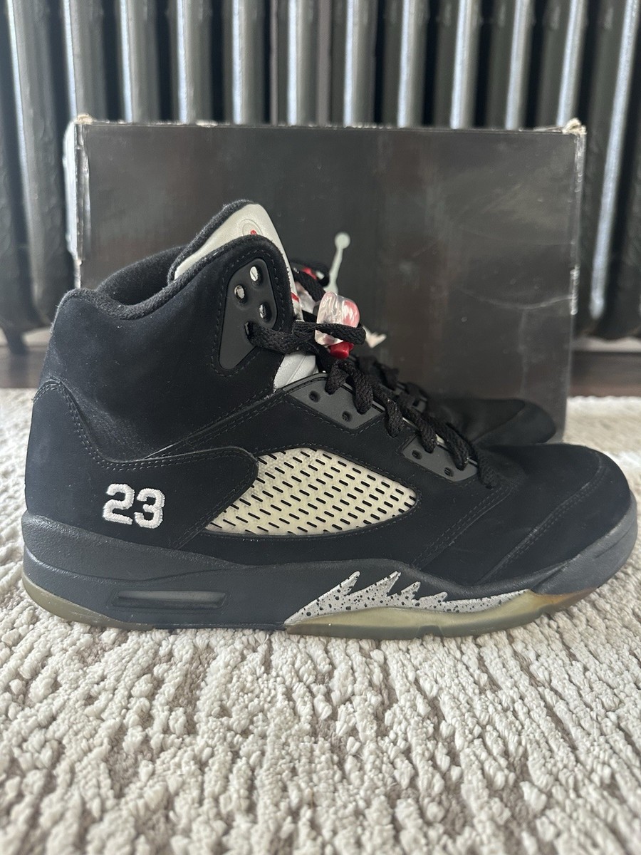 Nike Air Jordan 5 Retro Black Metallic (2011) Size 10 886059836094