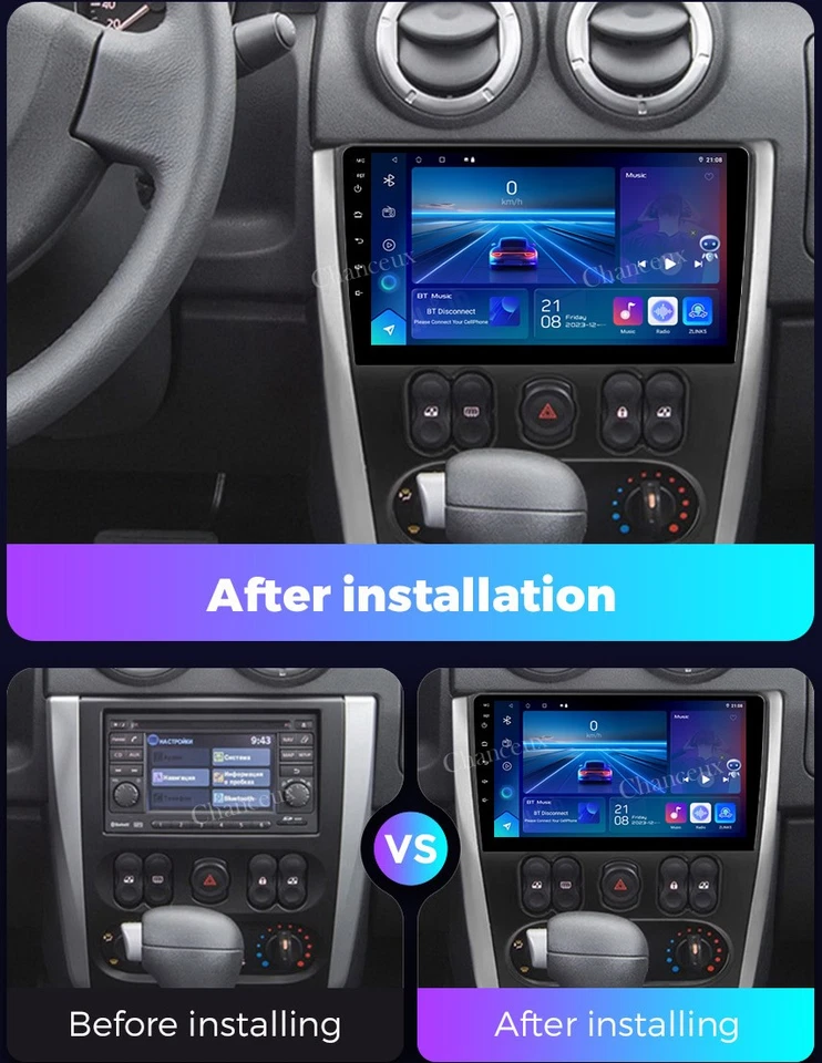 9"Android 14 Head Unit GPS Navigation Carplay Radio For Nissan Almera 2012-2019 - image 2 of 4