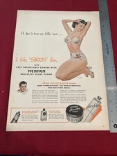 Mennen Brushless Shave Cream 1940’s Print Ad