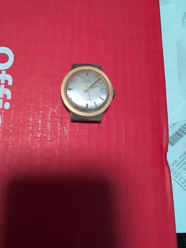 Timex Vintage Automatic Men's Wristwatch Water Resistant Untested