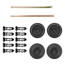 Piezas de repuesto para cubo de basura Ruedas para cubo de basura 100 120 240 L Ruedas para cubo de basura exterior