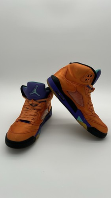 #ad Jordan Air Jordan 5 Retro SE Solar Orange High Top Orange Purple 136027 800 $95.00