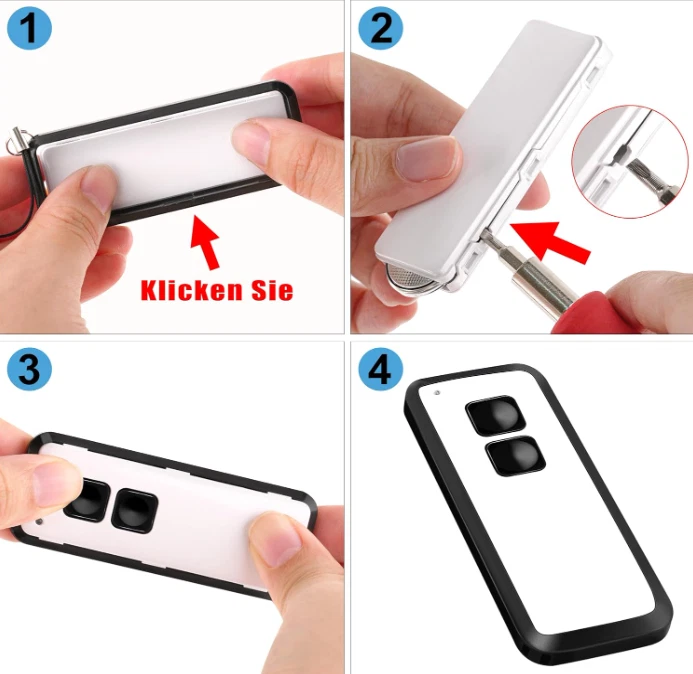 2Stk für Novoferm Novotron Handsender 522/523/524 MAX43-2，433MHz Fernbedienung - Bild 3 von 4