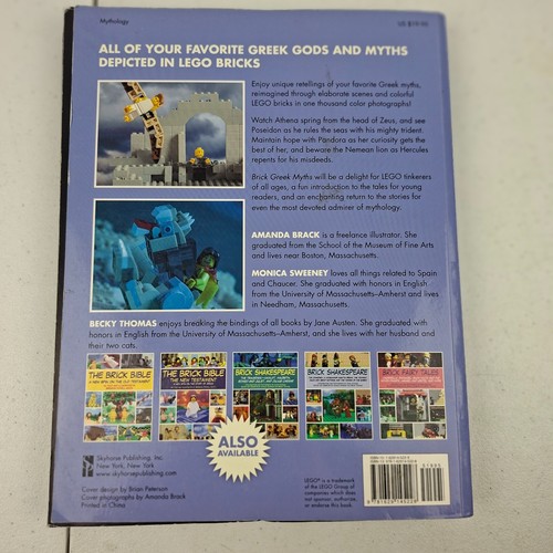 Brick Greek Myths: Stories of Hercules Athena Pandora Poseidon Art Book 2014 - Picture 4 of 5