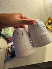 PUMA Skye White/White/Silver/Grey Low Top Lea...