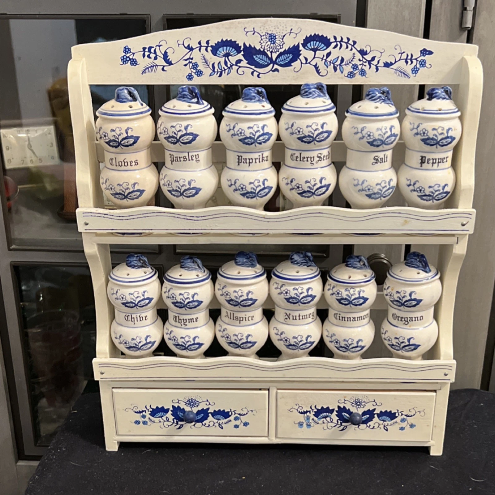 Blue onion spice rack 50’s-60’s Japan
Opens in a new window or tab