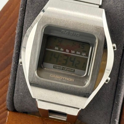 Casio Tron Digital TRN-110 Quartz Unisex Watch 37mm Silver Used