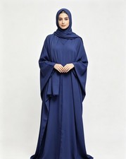 2pcs Muslim Prayer Dress Women Overhead Khimar Abayas Islamic Abaya Ramadan Robe