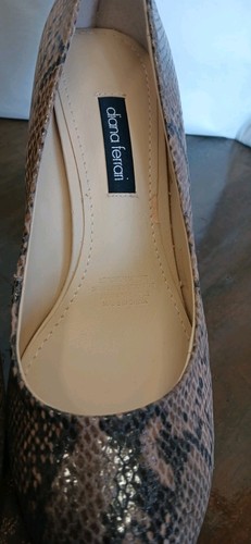 Diana Ferrari Pumps Print Shoes Heels 7 1/2 AU - Picture 6 of 16