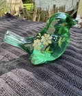 Fenton Hand Painted Glass Bird (1990s)