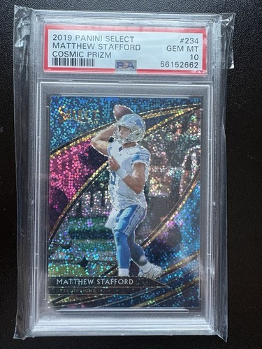Matthew Stafford [Cosmic Prizm] #234 2019 Panini Select card