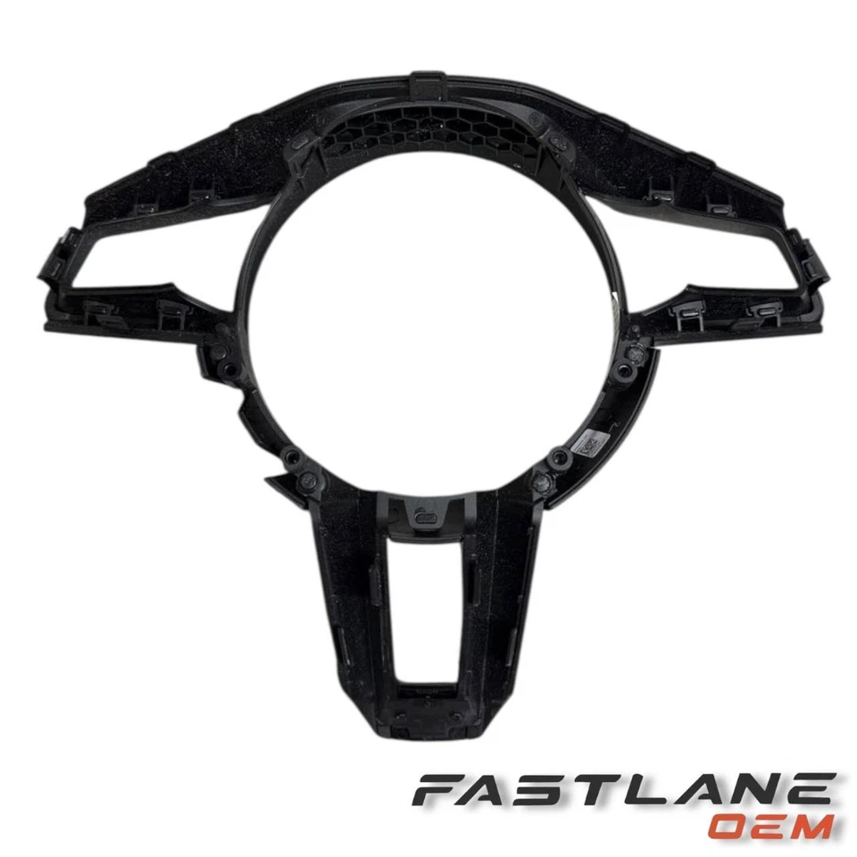 2022 - 2025 PORSCHE 911/CAYENNE STEERING WHEEL 黑色装饰全新原始设备制造商 992419732AIA6 — 第 2/4 张图片
