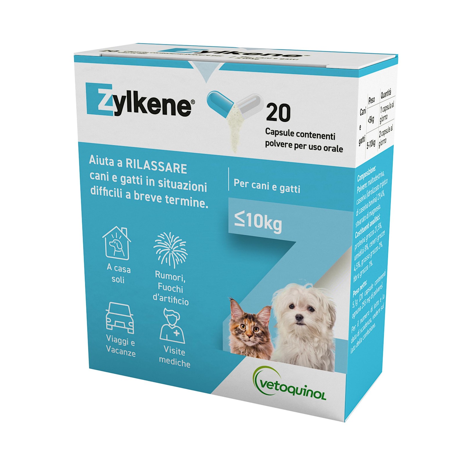 Zylkene Mangime Complementare 75mg: Relax per Gatti e Cani Piccoli