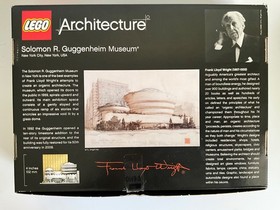 LEGO ARCHITECTURE: Solomon Guggenheim Museum (21035) With Box And Instructions.