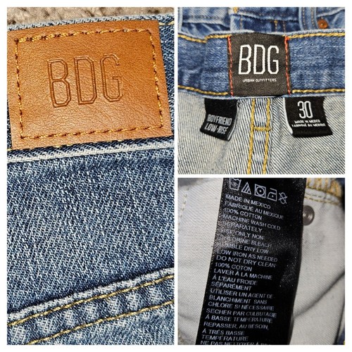 BDG Boyfriend Low Rise Denim Button Fly Shorts Women Size 30 - Picture 5 of 5