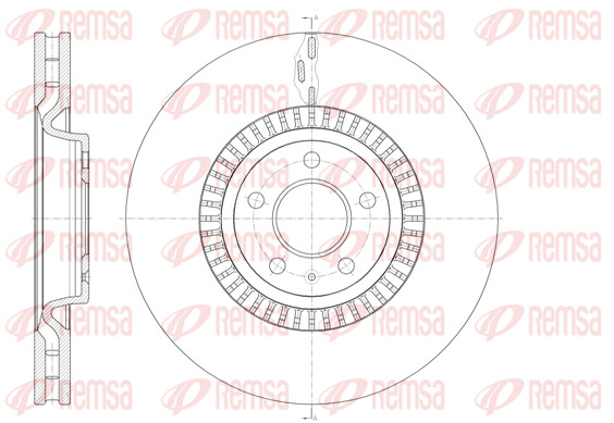Remsa 2X Bremsscheibe Vorne Ø355.7 Mm BelüFtet FüR Audi A6 Avant 4G5 C7 4GD-image