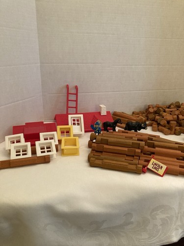 Lincoln Logs /no Box/no Instructions/ Entire Lot. A1 - Picture 4 of 7