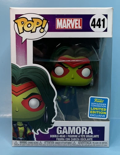 Funko Pop Gamora #441 - Convención de verano de Guardianes de la Galaxia 2019 como nuevo + PP