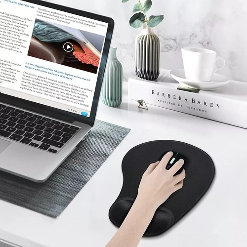 PC Mouse pad Ergonomic Comfortable Mat With Wrist Rest Support Purple Non Slip - Picture 4 of 14
