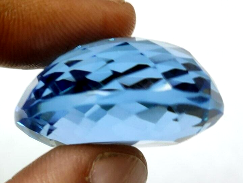 AAA+ 76.40 Ct. Large Blue Tanzanite Pear Cut Gemstone Gift for Birthday/Her - Picture 3 of 6