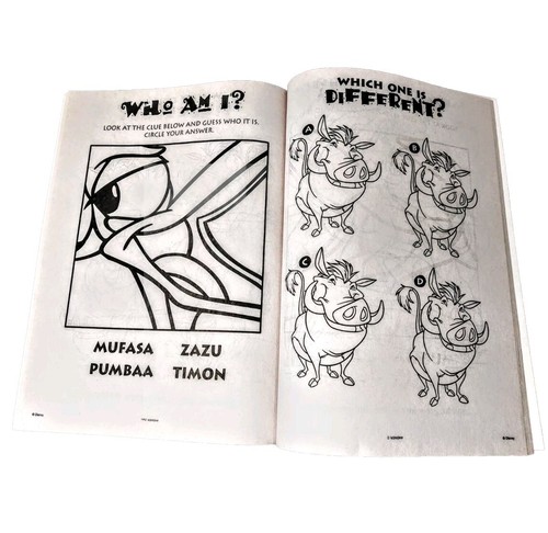 Disney The Lion King Kids Coloring Book Simba Timon Pumba Animal Bendon - Picture 4 of 7