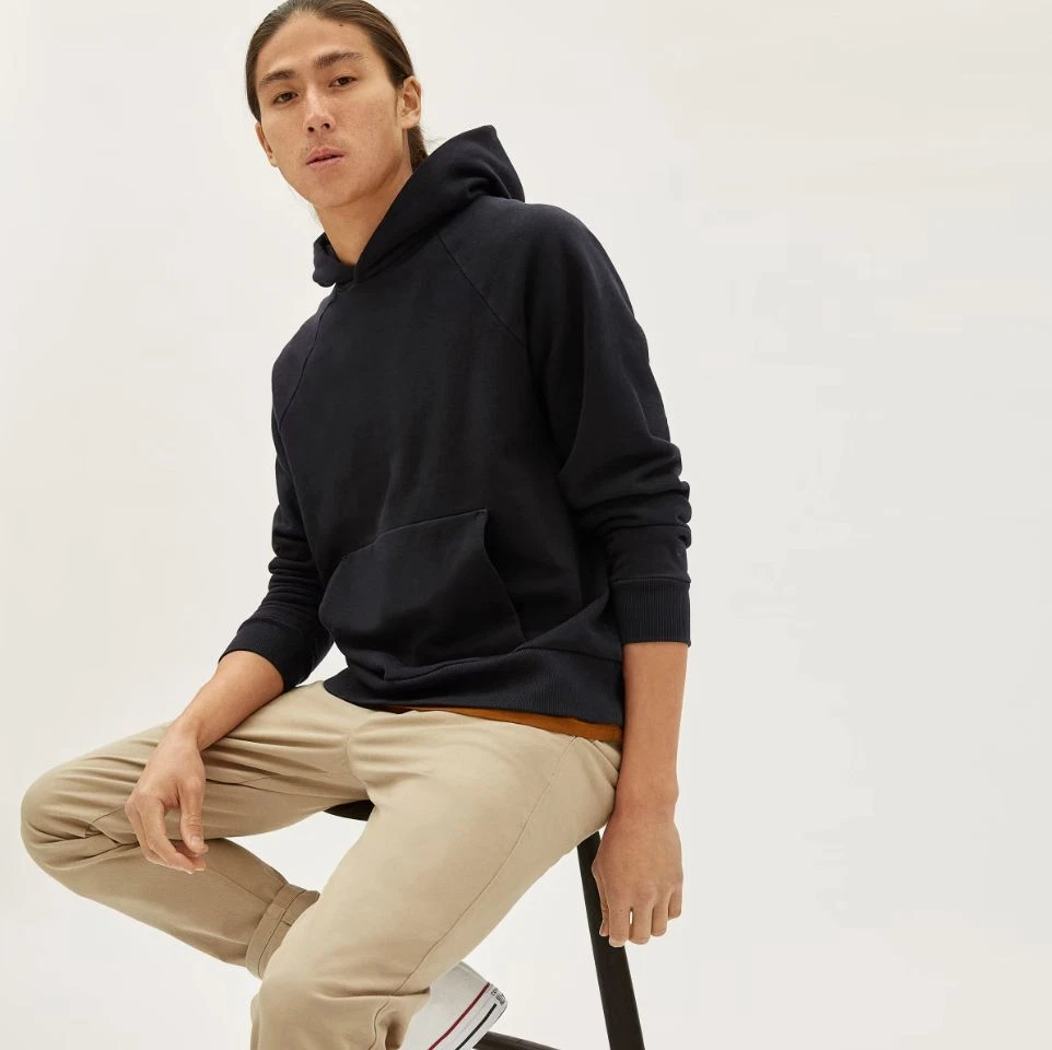 Everlane The Track Hoodie Sweatshirt in Black Small New Mens Pullover