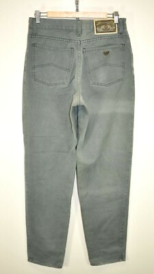トップス vintage ARMANI JEANS tops ARMANI VINTAGE 80s 90s JEANS TROUSER MEN'S TAPERED LEG GREEN size