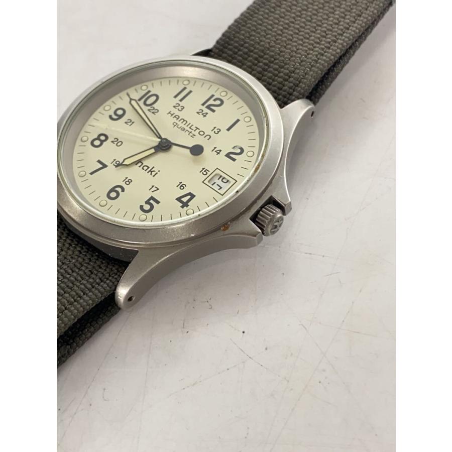 Hamilton Quartz Watch/Analog//Crm/Khk/Ss/9445B eBay
