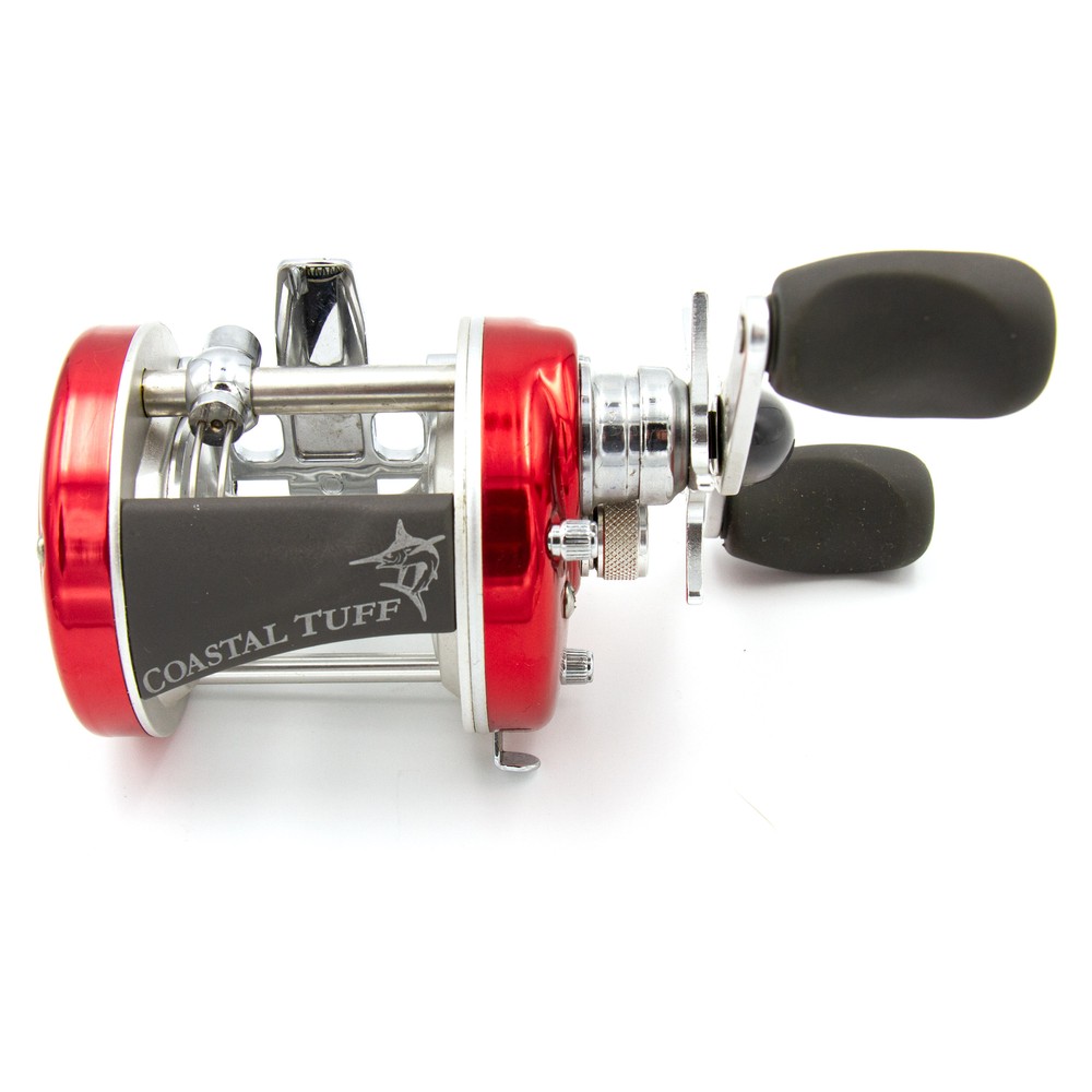 Saltwater Round Bait Reel Bait Caster Offers Smooth Casting and Retrieving