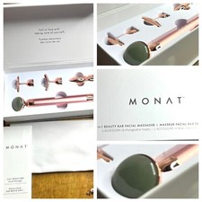 Jade Stone Monat 4-in-1 Beauty Facial Massager Roller 4 Interchangeable Heads