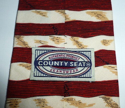 Corbata para hombre asiento de condado ropa vaquera estrellas y rayas algodón patriótico 58 corbata - Imagen 2 de 6