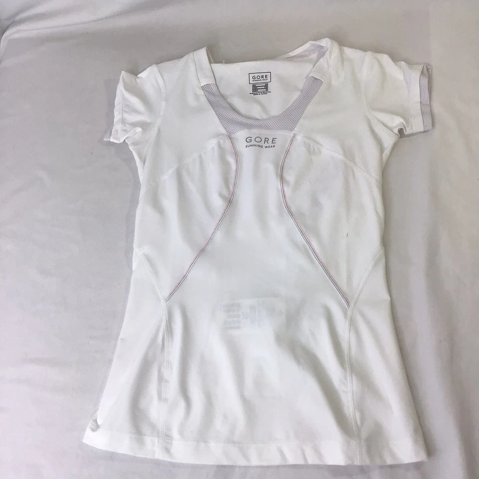 Nueva Camisa Gore Running Wear Air 2.0 DAMA, Rayas Blancas/Rosa Caliente, Para Mujer X-Pequeña Foto 4 de 4