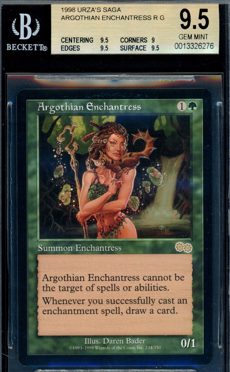 MTG Graded Magic | Urza's Saga - ARGOTHIAN ENCHANTRESS | BGS 9.5
