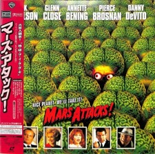 MARS ATTACKS :Tim Burton-Japanese original Vintage LASER DISC OBI