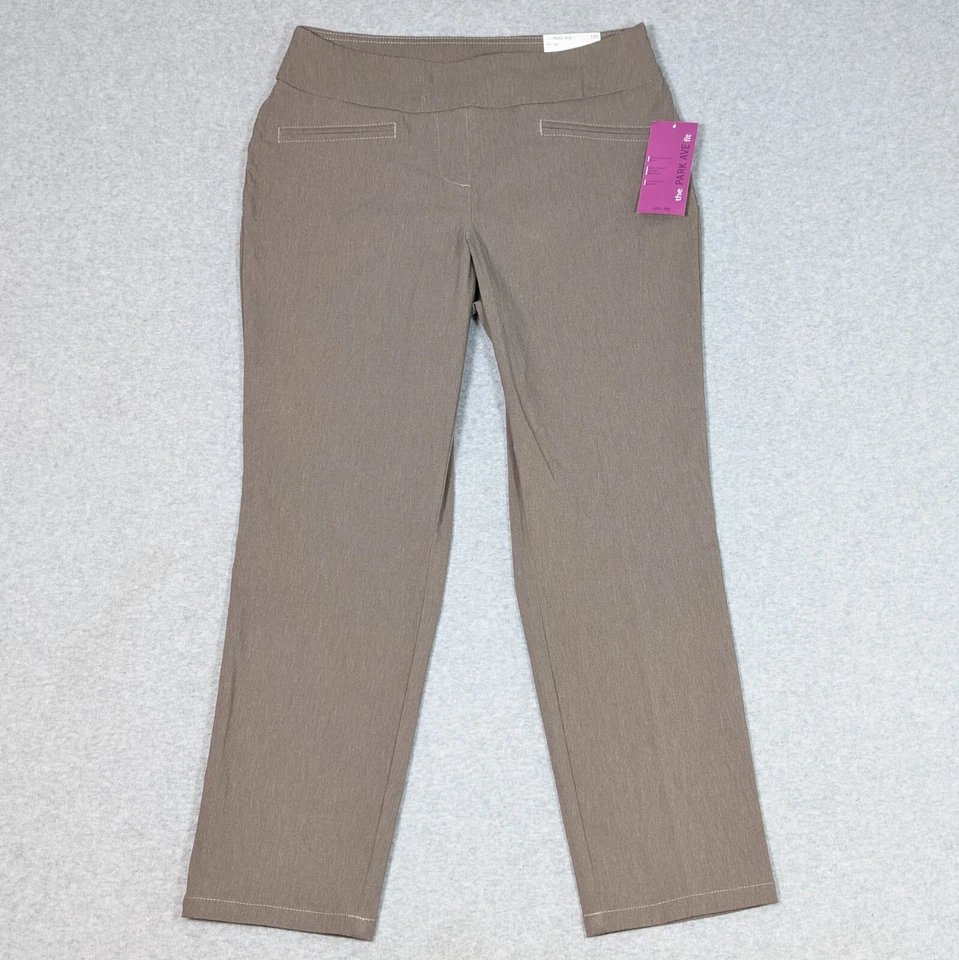 Pantalones Westbound The Park Ave Fit para mujer talla 10 cortos ajustados pierna nuevos Foto 2 de 4