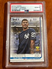 2019 GLEYBER TORRES 2019 Topps PSA 10 Warm-Up Shirt SP #7 All-Star Rookie Cup SP