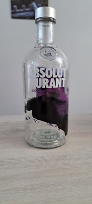 Absolut KURANT Vodka  700ml LEER -SAMMLUNGSAUFLÖSUNG Deko, basteln
