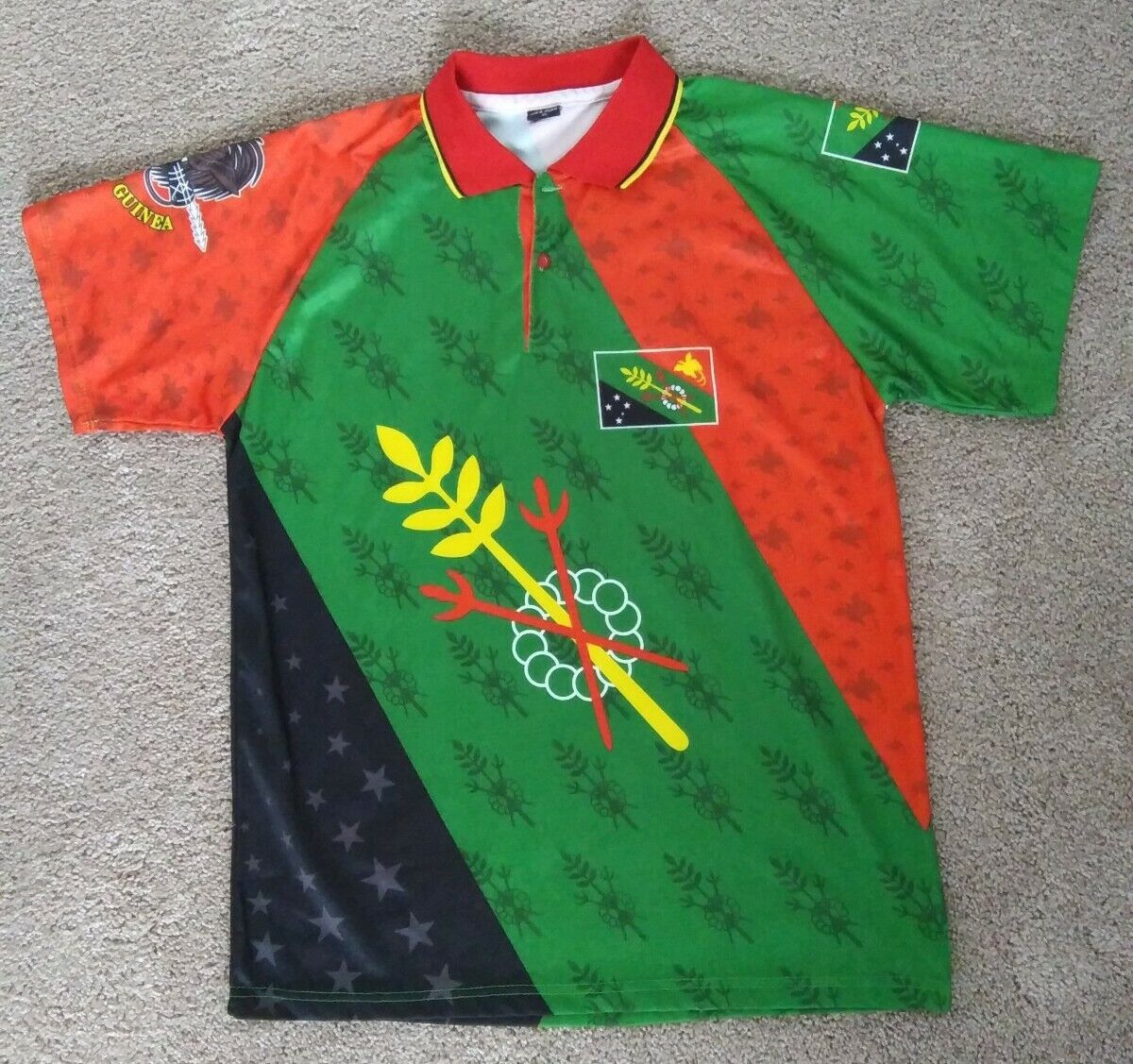 Ranking TOP5 Clearance SALE! Limited time! Papua New Guinea polo shirt rugby unisex big or boy's XL