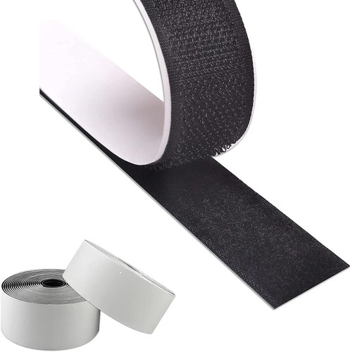 Hook & Loop Strips with Adhesive Heavy Duty Straps Tape with Sticky Back 4PC Blk - 第 1/7 張圖片