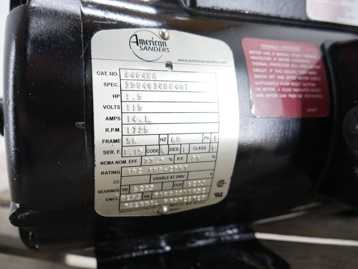 Clarke EZ 8 Floor Sander Motor (Part # 44642A)-Used-Runs Clarke EZ 8 Floor Sander Motor (Part # 44642A)-Used-Runs