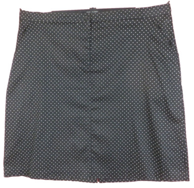 WHITE STAG Womens Stretch Cotton Pencil Skirt Polka Dot Black White 22W Plus