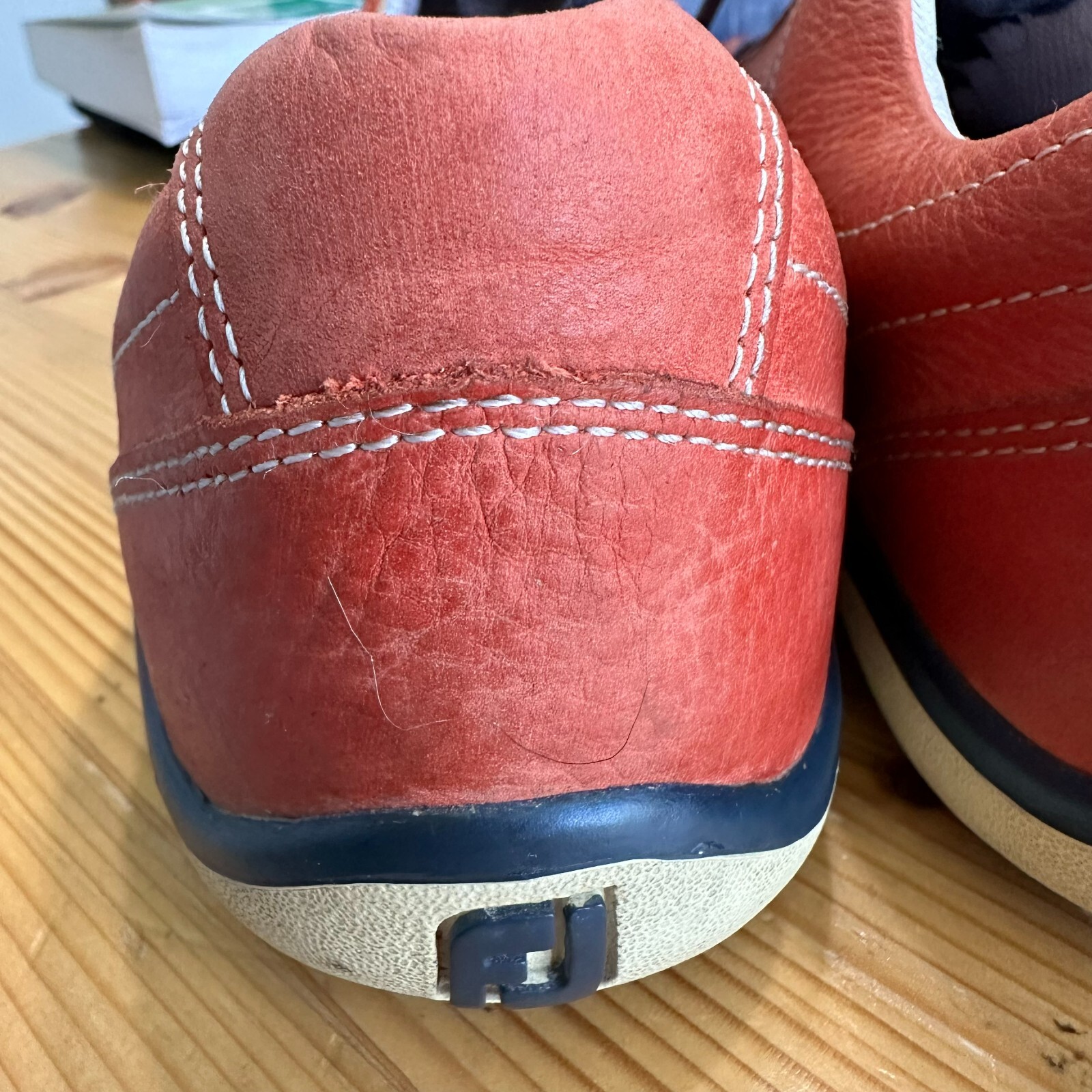 FootJoy LoPro Womens Red Suede Lace Up Comfort 97253 Golf Shoes  Size 8