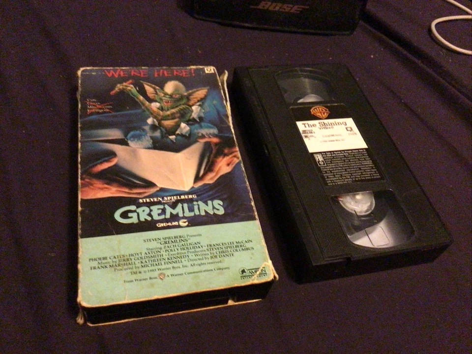 VTG--GREMLINS-1985/The Shining VHS Horror l Warner Home Video 1980 FEEE SHIPPIN - Image 4 of 4