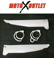 Kawasaki Fork Guards KX 125 250 500 Protectors Lower Plastic Cover Guides 96-03