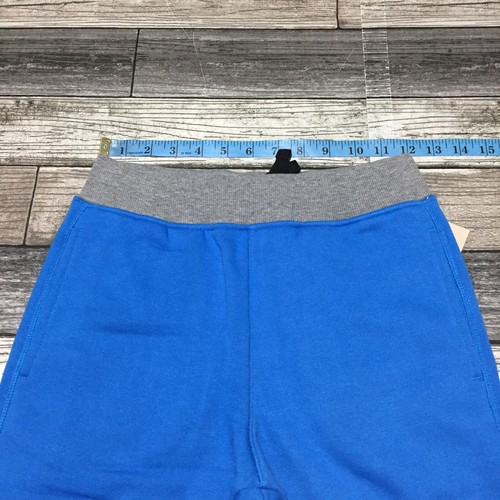 Champion Sweat Shorts Youth Size M Blue Drawstring Casual (Inseam 7.5) - Picture 5 of 10
