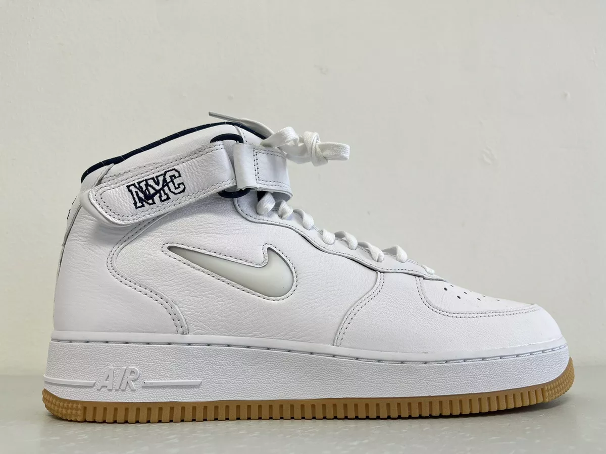 Nike Air Force 1 Mid QS Jewel NYC Yankees White DH5622-100 Size 11.5