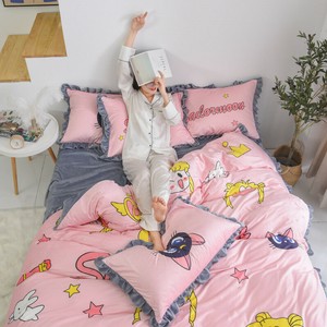 Beddengoed Bedlinnen Anime Sailor Moon Cute Luna Bed Sheet Cotton Bed Cover Duvet Covers Pillowcases Luxclusif Com