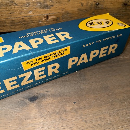 NOS Vtg KVP Freezer Paper Roll BRAND NEW Sealed 18” x50 Ft Kitchen Grocery Store - Picture 4 of 9