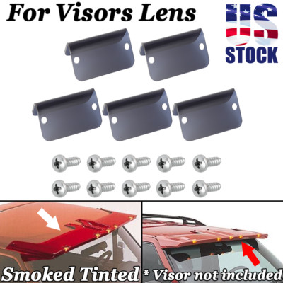 US For Cab Moon Visors Sunvisor Light Lens Lenses Hardware HD Smoked Tinted Kit