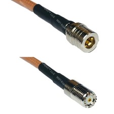 RG400 QMA MALE to MINI UHF FEMALE Coaxial RF Cable USA-Ship Lot